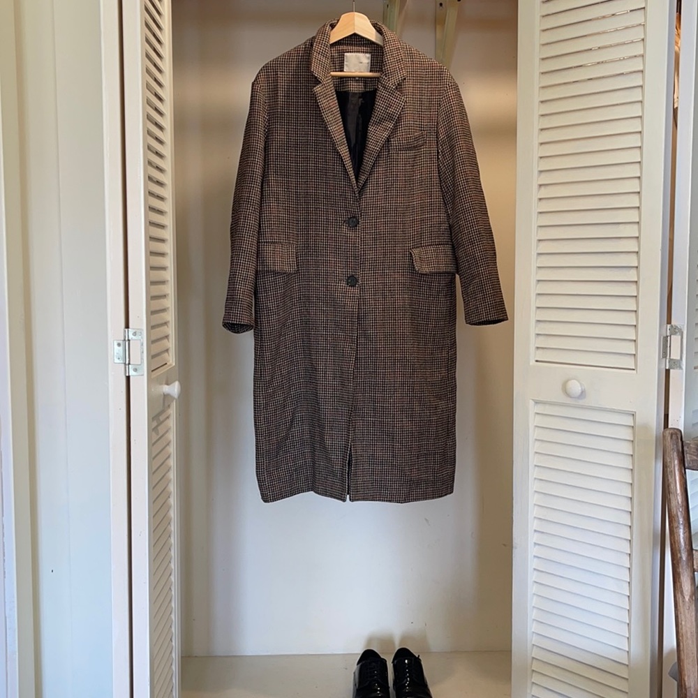 Oak+ Fort houndstooth jacket
